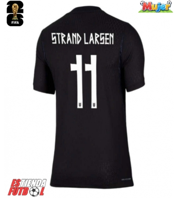 Noruega Jorgen Strand Larsen #11 Segunda Equipación Mujer Mundial 2026 Manga Corta Noruega Jorgen Strand Larsen #11 Segunda Equipación Mujer Mundial 2026 Manga Corta